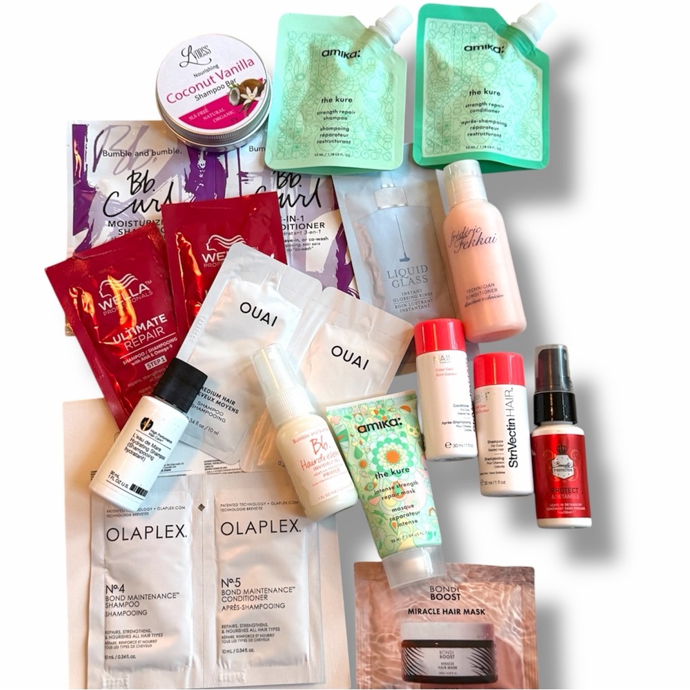 21 Haircare Set Wella Fekkai Dybar Bumble Bumble Amika Ouai Stri-Vectin Olaplex